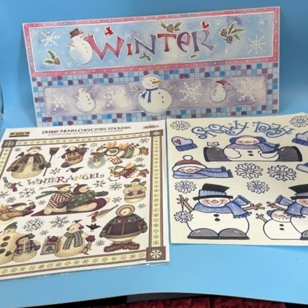 Winter Snowman Stickers